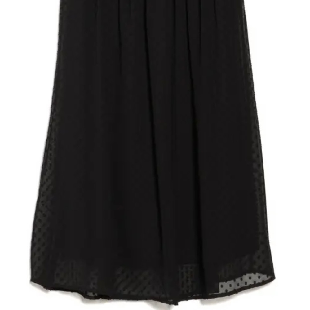 Adrianna Papell Swiss Dot Sheer Midi Skirt Black Size Extra Large NWT - Picture 3 of 9